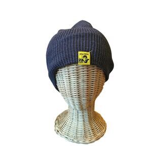Volition Waffle Knit Beanie Dark Gray One Size Unisex Winter Hat